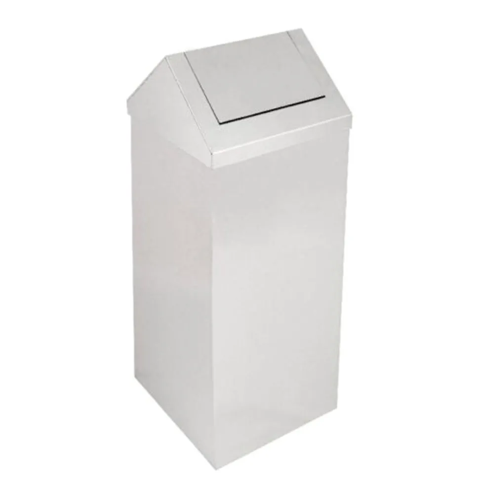 Pattumiera In Acciaio Inox Con Coperchio Basculante 90L|294,90 €