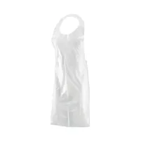 50 Grembiuli Bianchi HDPE 80x125 cm Polietilene Alta Densità 25 my