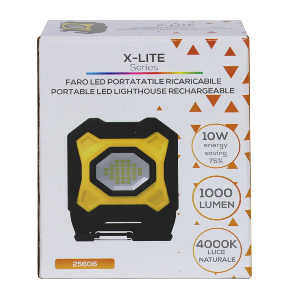 Faretto Led Portatile 1000 Lumen Luce Naturale 4000K - 10W|14,90 €
