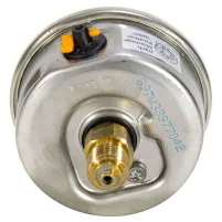 Manometro Alla Glicerina ISO Con Valvola  Ø 63 mm 0-60 Bar