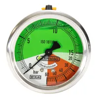 Manometro Alla Glicerina ISO Con Valvola  Ø 63 mm 0-60 Bar|55,00 €