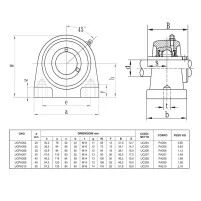 Supporto Flangiato In Ghisa Con Cuscinetto Orientabile UCPA Serie 200|40,00 €