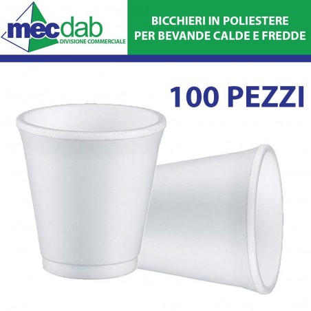 Bicchieri Termici Monouso Termici per Bevande Calde e Fredde 100PZ - Varie Capacità | Mec.Dab SRL | Generica - Senza Marca