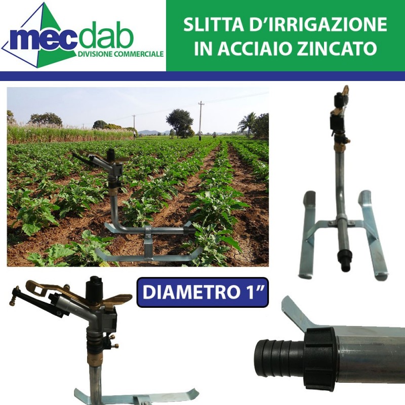 Slitta D'irrigazione in Acciaio zincato 1" | Mec.Dab SRL | Generica - Senza Marca