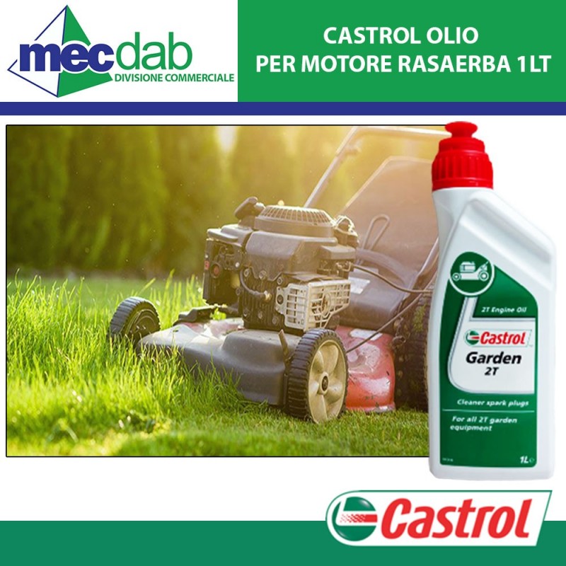 Castrol Olio Garden 2T per Motori 2 Tempi Tosaerba e Motoseghe 1LT | Mec.Dab SRL | Castrol