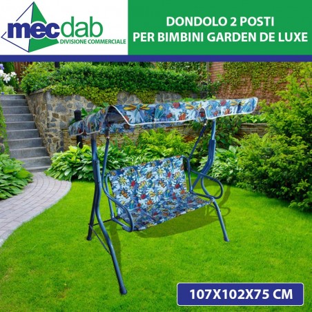 Sedile a Disco in Polietilene Verde per Altalena Ø 30 Cm Peso Max 50 kg Garden De Luxe | Mec.Dab SRL | Generica - Senza Marca