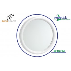 Specchio Rotondo Ø 38cm Bianco Made in Italy MissSpace-7809 | Mec.Dab SRL | Generica - Senza MarcaCasa, Arredamento & Bricolage |8033695878090