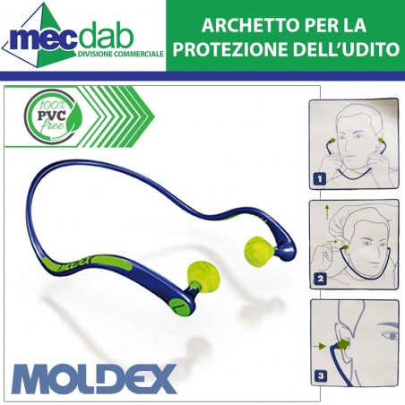 Tappi per le Orecchie Protezione Dell'Udito 22 dB Moldex Pura-band 66001 | Mec.Dab SRL | Generica - Senza Marca