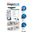 Aspiragocce a Batteria per la Pulizia di Vetri e Finestre Blue Clean Magic Blue | Mec.Dab SRL | Generica - Senza Marca