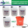 Detergente Igienizzante 40 LT Multisuperfici + Pompa a pressione a Batteria 12V 8A - 16LT|Generica - Senza Marca