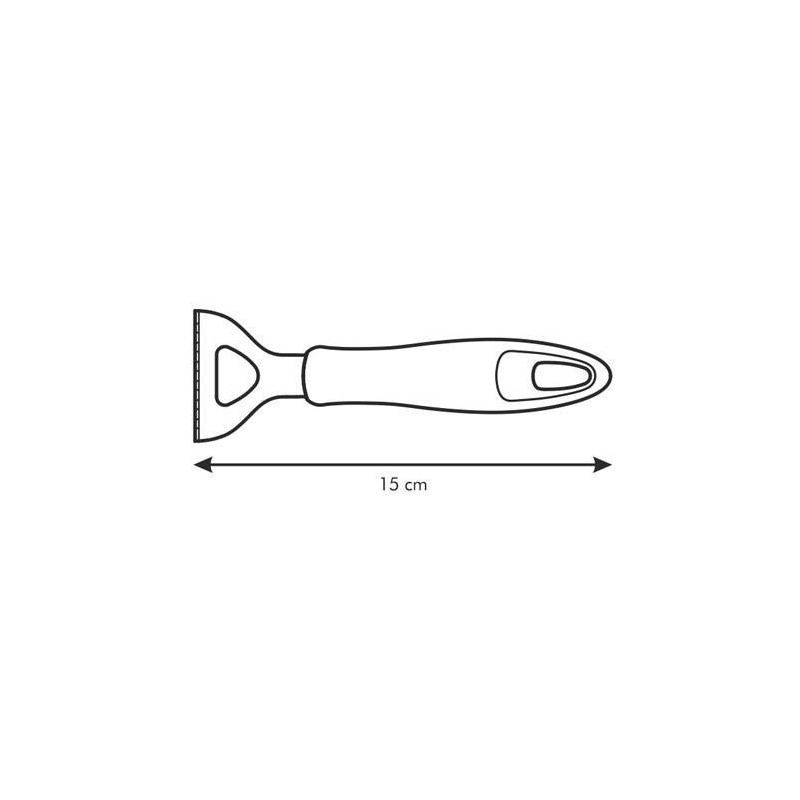 Squama Pesce In acciaio Inox 15 Cm con Manico in Plastica Tescoma Linea-Presto