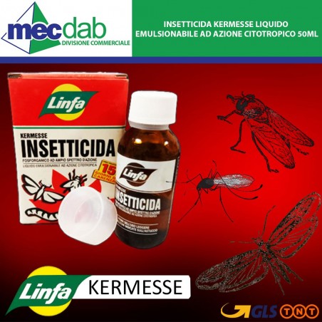 Insetticida Kermesse Liquido Emulsionabile ad Azione Citotropico Linfa 50ML | Mec.Dab SRL | Generica - Senza MarcaEsche, Trappole Ed Insetticida |8014815007132