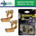 Coppia Morsetti Batteria per Auto 6V / 12V Bottari Alfa | Mec.Dab SRL | Generica - Senza Marca
