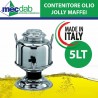 Contenitore Olio con Rubinetto 5LT in Acciaio Inox Jolly Maffei Made in Italy