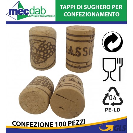 Tappi in Plastica o Gabbietta Per Imbottigliamento Vino Frizzante e Liscio | Mec.Dab SRL | Generica - Senza Marca