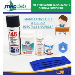 Kit Igienizzante Scuola Per Bambini Completo di Mascherina e Gel