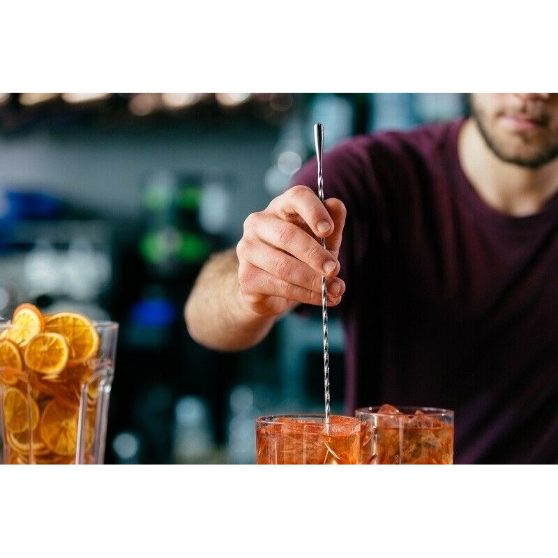Cucchiaio Mixer da Cocktail Professionale a Spirale 30Cm in Acciaio Inox Leone | Mec.Dab SRL | Leone DecorazioniHotel, Restaurant & Café |8024112000293