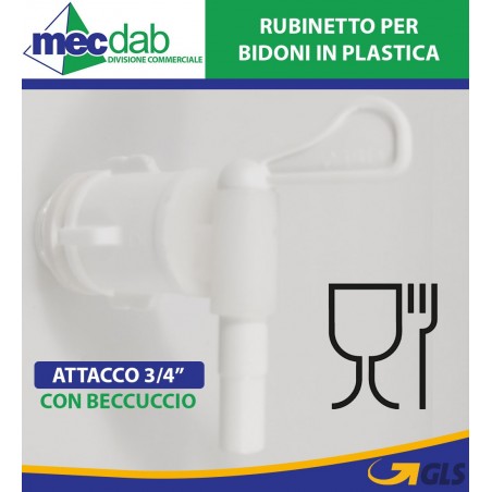 Rubinetto Antigoccia In Acciaio Inox Per Fusto Olio Raccordo Da 1/2" Maschio | Mec.Dab SRL | Generica - Senza MarcaEnologia |9501144687962