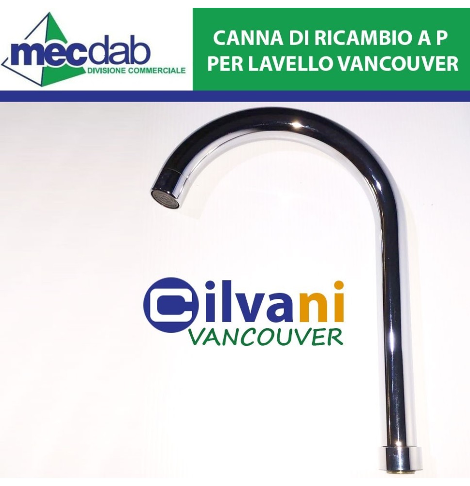 Canna di Ricambio per Lavello da Cucina Vancouver a P in Acciaio Inox|12,45 €
