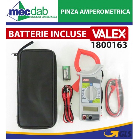 Pinza Amperometrica Con Tester Digitale Con Borsetta Valex 1800163 | Mec.Dab SRL | Valex