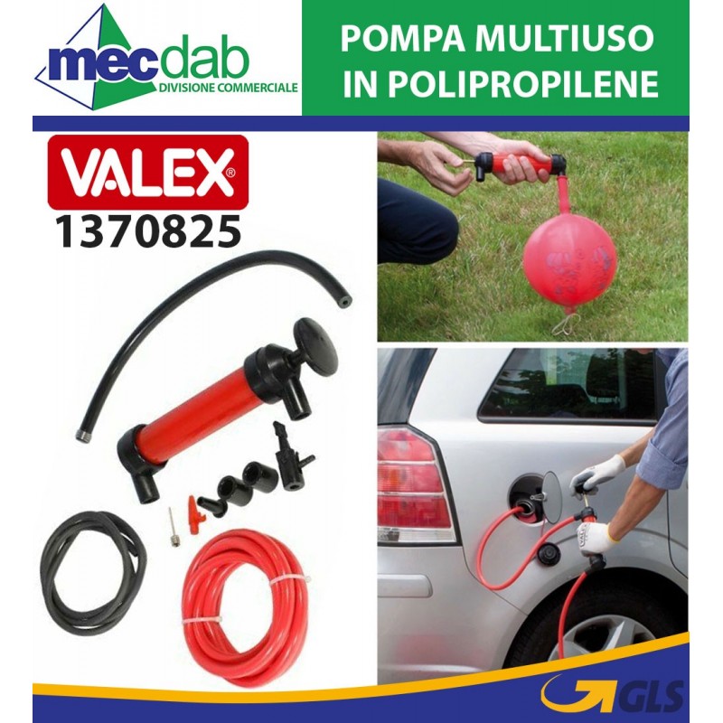 Pompa Travaso Multiuso Manuale 130 Cm Con Accessori Valex 1370825