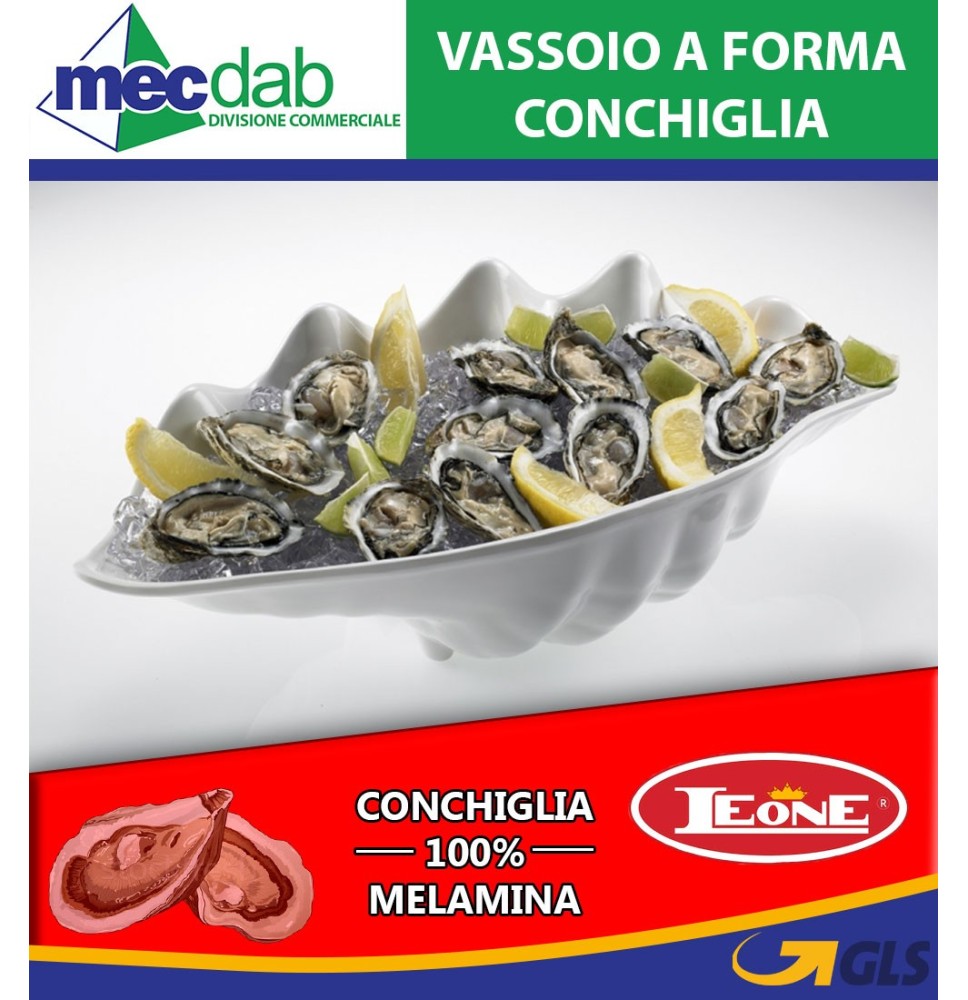 Vassoio a Forma di Conchiglia 100% Melamina Leone|65,00 €