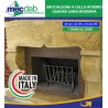 Brucialegna a Culla in Ferro Quadro Linea Moderna a 7 Barre Made in Italy