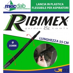 Lancia In Plastica Flessibile per Aspiratori - 55cm Ø 35mm PRCEN000/LFLEX Ribimex