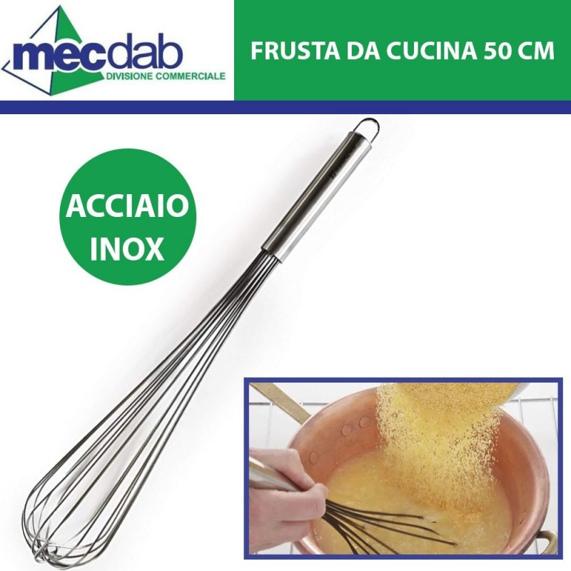 Frusta da Cucina 50 CM In Acciaio Inox | Mec.Dab SRL | Generica - Senza MarcaHotel, Restaurant & Café |8011126007646
