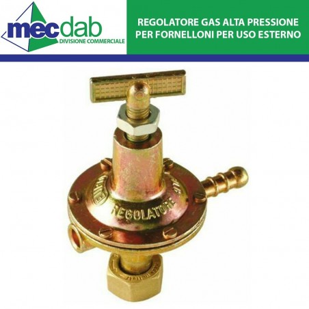Regolatore Gas GPL Alta Pressione per Fornelloni a GAS | Mec.Dab SRL | Generica - Senza Marca