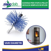Scovolo Spazzacamino Ad Elica Semplice in Ferro Varie Diametri