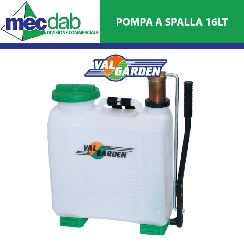 Pompa Irroratore a Spalla 16 LT in PVC Getto Regolabile | Mec.Dab SRL | Generica - Senza MarcaGiardino e arredamento esterni |