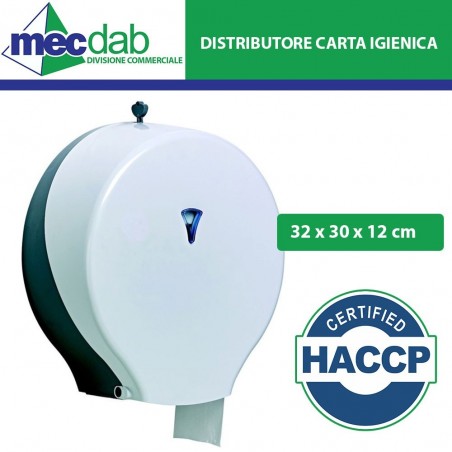 Distributore di Carta Igienica Maxi - Dispenser Modello Jumbo H.A.C.C.P | Mec.Dab SRL | Generica - Senza Marca