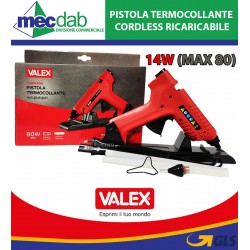 Pistola Termocollante Cordless Ricaricabile 15W Max 80W Valex - 1454049