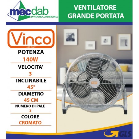 Ventilatore da Appoggio con griglia spider Flusso d'aria orientabile (90°) 40 W Vintage Vimini Sintetico CFG | Mec.Dab SRL | CFG