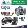 Filtro Di Ricambio Maschere A1 P3 RD Per Gas e Vapori Organici GVS SPR341