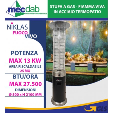 Ventilatore a Piantana Tonda 300 W  Regolabile in Altezza Max 200 Cm Diametro 75 Cm HYUNDAI 75710 | Mec.Dab SRL | HyundaiClimatizzazione e Fumisteria |8028815757102