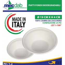 Piatti Biodegradabili Fondo in 100% Canna Da Zucchero Idoneo Per Forno Microonde | Mec.Dab SRL | Le DelizieHotel, Restaurant & Café |
