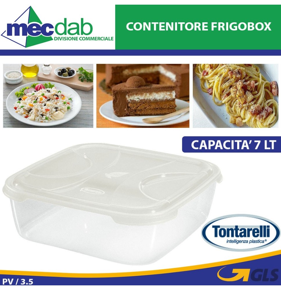 Frigobox Contenitore Per Alimenti Max 7LT Tontarelli Nuvola|7,00 €