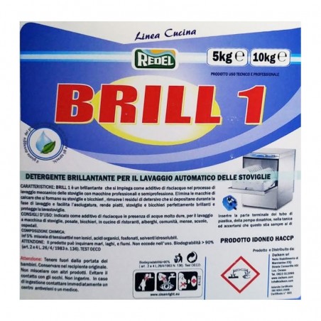 Detergente Per Lavastoviglie 5LT Professionale Redel Wash 1 - HACCP | Mec.Dab SRL | RedelCasa, Arredamento & Bricolage |8033182610417