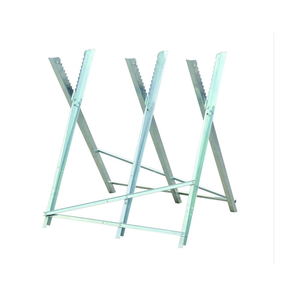 Cavalletto Poggia Legna Pieghevole in Ferro Zincato Diametro Massimo 25 Cm Polar|29,90 €
