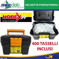 Valigetta Portautentili Con 400 Tasselli In Nylon 6 x 30 Nobex Art Plast