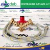 Centralina Gas GPL Modello a Y Per 2 Bombole 4 kg/h Con Flessibili 50 Cm Mondial