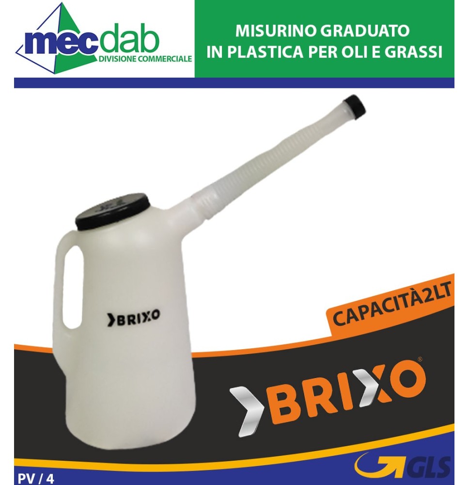 Misurino Graduato in Plastica per Oli e Grassi 2L Brixo|6,99 €