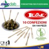 Forchettine Monouso In Legno Di Bamboo Naturale 1000 Pezzi Leone