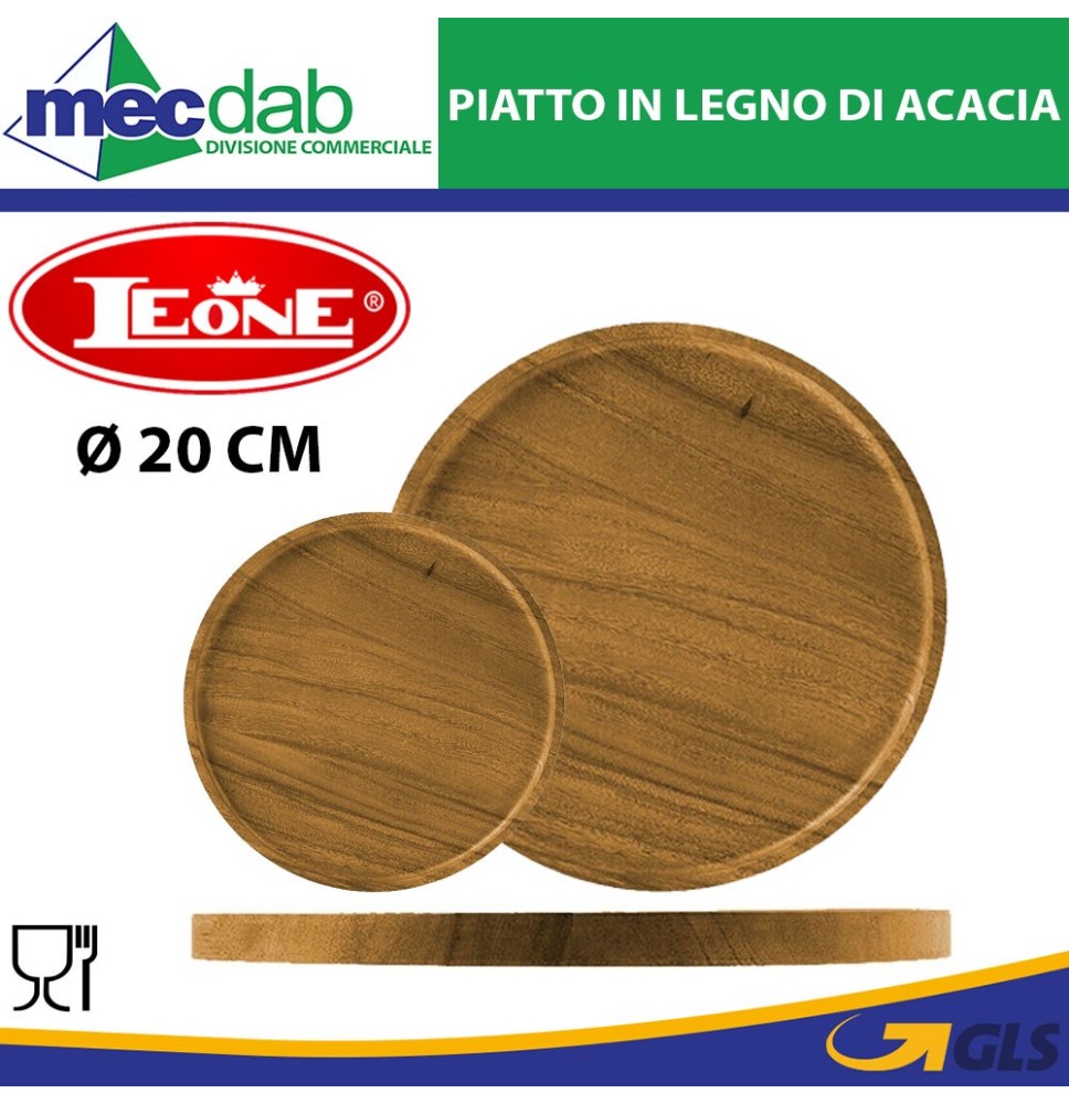 Piatto In Legno Di Acacia Naturale Per Ristoranti Pub Pizzerie Leone|9,99 €