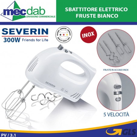 Sbattitore Elettrico 300 W Bianco Severin HM 3820