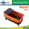 Vaschetta Lavaggio a Tre Rulli in Plastica con Fori Antiscivolo Pulitura Superfici 20 lt Kapriol