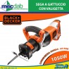 Sega a Gattuccio Elettrica 1050 Watt Corsa Lama 28 mm Black+Decker