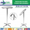 Tavolino Da Bar Reclinabile in Alluminio Con Base 4 Piedi Struttura In Alluminio | Mec.Dab SRL | Generica - Senza Marca